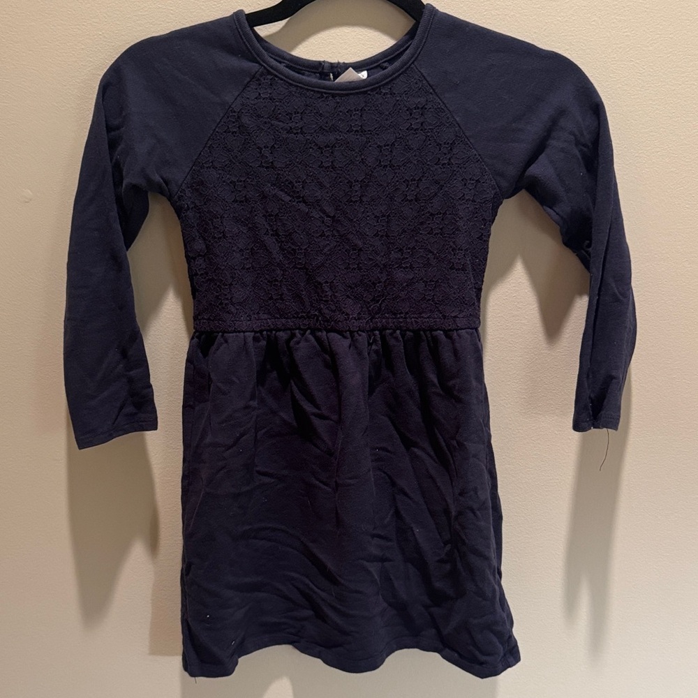 Carters Navy Blue Girls Dress